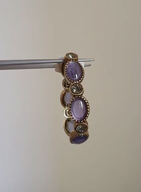 中古vintage紫气东来手串轻奢重工辣妹手环小众设计感显白手饰女