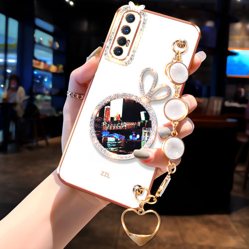 oppoReno3pro手机壳5G女款防摔PCRT00新品个性opopReno3全包边镜头元气版RENO3潮流网红PDCM00化妆镜PCLM50套 - 图0