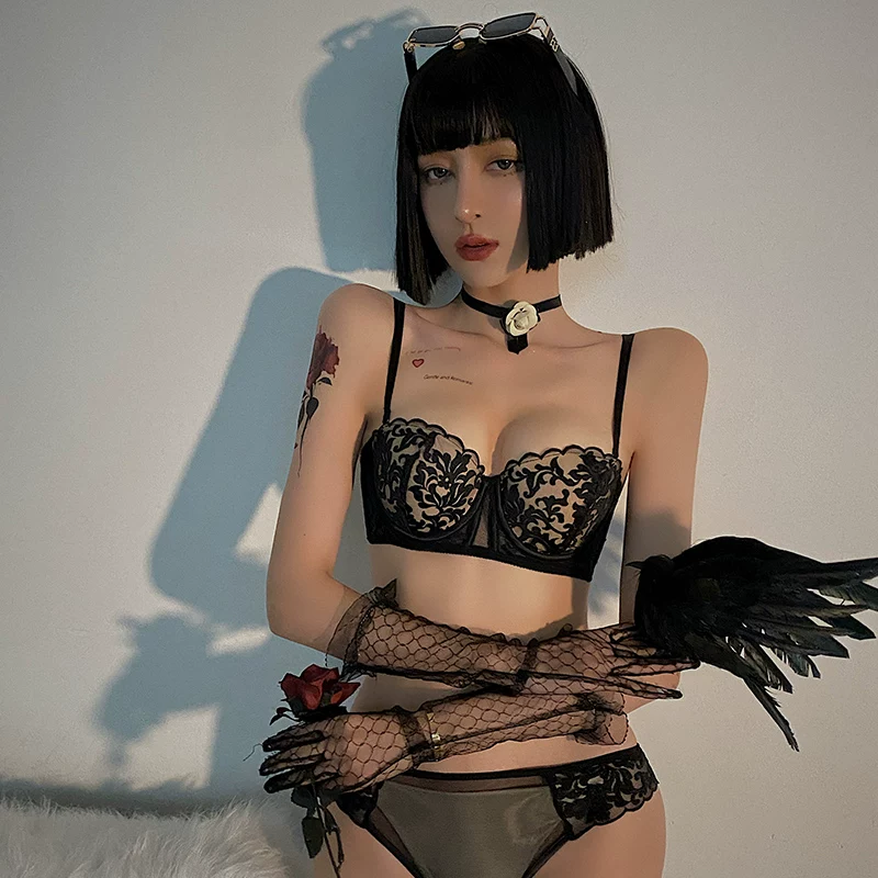 Портупея бюстгальтер ажурное летнее поддерживающее белье, sexy бюстье