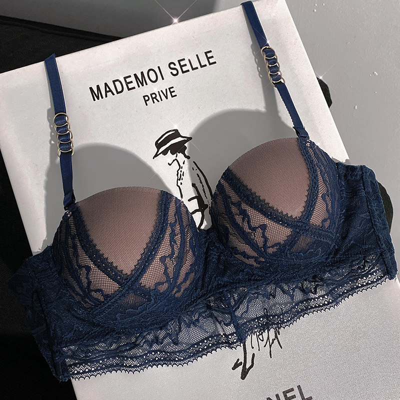 纯欲蕾丝内衣女小胸聚拢性感 诗蕾语文胸