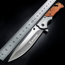 Outdoor folding knife portable carry-on knife anti-body military-industrial knife Cold weapon Field high hardness begging for raw knife water fruit knife