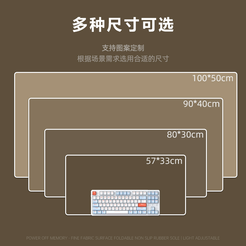 创意银票鼠标垫超大号办公电脑桌垫游戏键盘垫定制锁边加厚滑鼠垫 - 图3