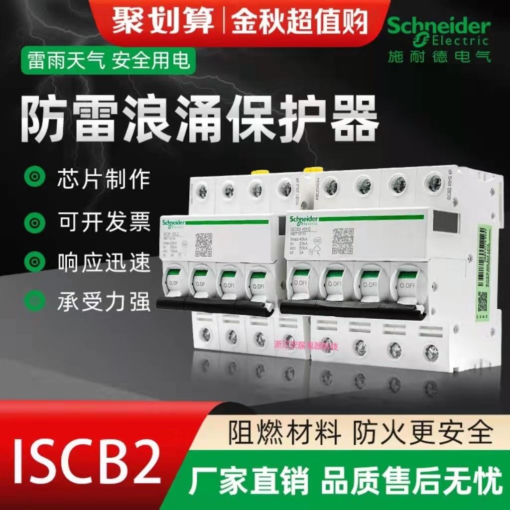 施耐德T2后备保护器ISCB2-40H2/ISCB1-15L1-4P-T1浪涌配套保护器 - 图0