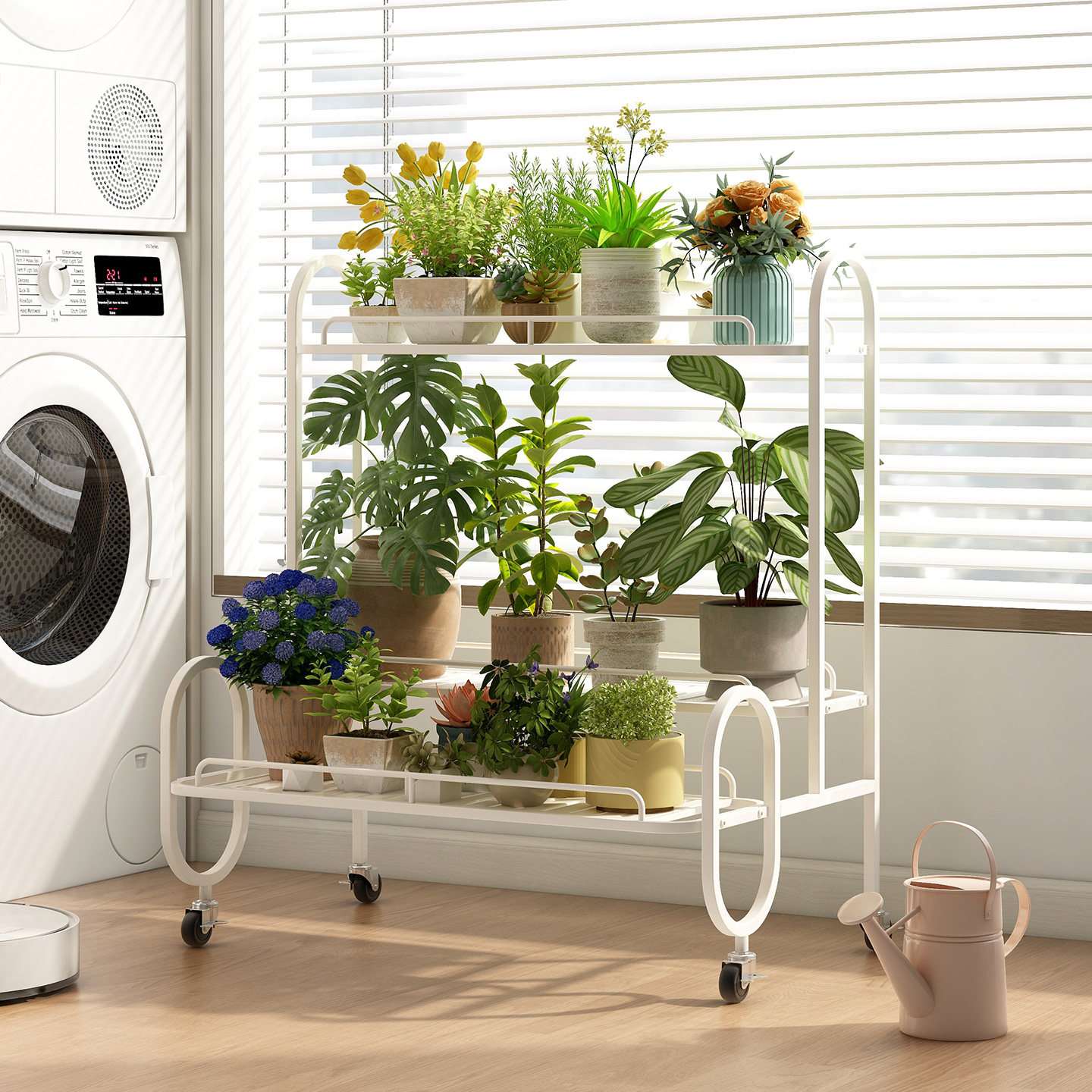 可移动阳台多层置物架客厅落地式阶梯式花架户外庭院收纳摆放架子,淘宝优惠券,粉丝福利购,淘宝优惠卷