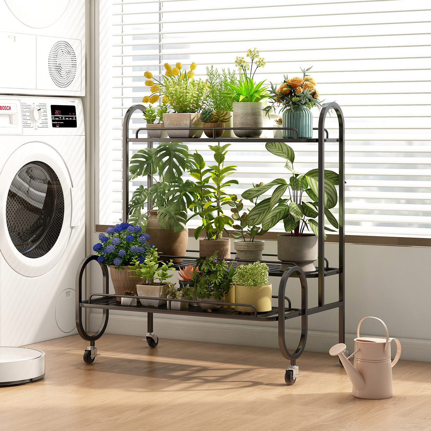 可移动阳台多层置物架客厅落地式阶梯式花架户外庭院收纳摆放架子,淘宝优惠券,粉丝福利购,淘宝优惠卷