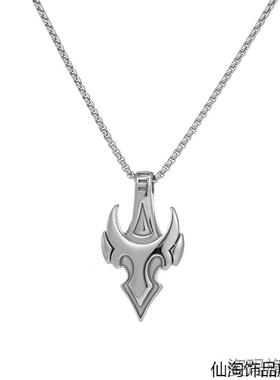 儿童发光项链男童女童潮流夜光吊坠穿搭配饰链子挂件街舞配饰潮酷