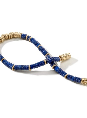 JH14K黄金串珠手链青金石轻奢