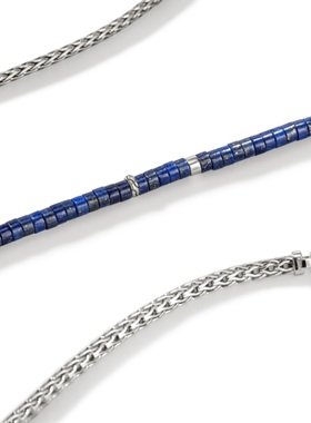 JH青金石银项链串珠小众