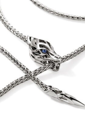 JH环形神龙蓝宝石项链小众设计