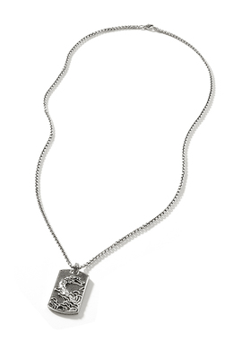 JH925银项链吊坠小众设计男神龙