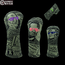 Svvag golf club clubhead cover No. 1 wood-ball track wood iron wood rod in push rod sleeve golf protective sleeve