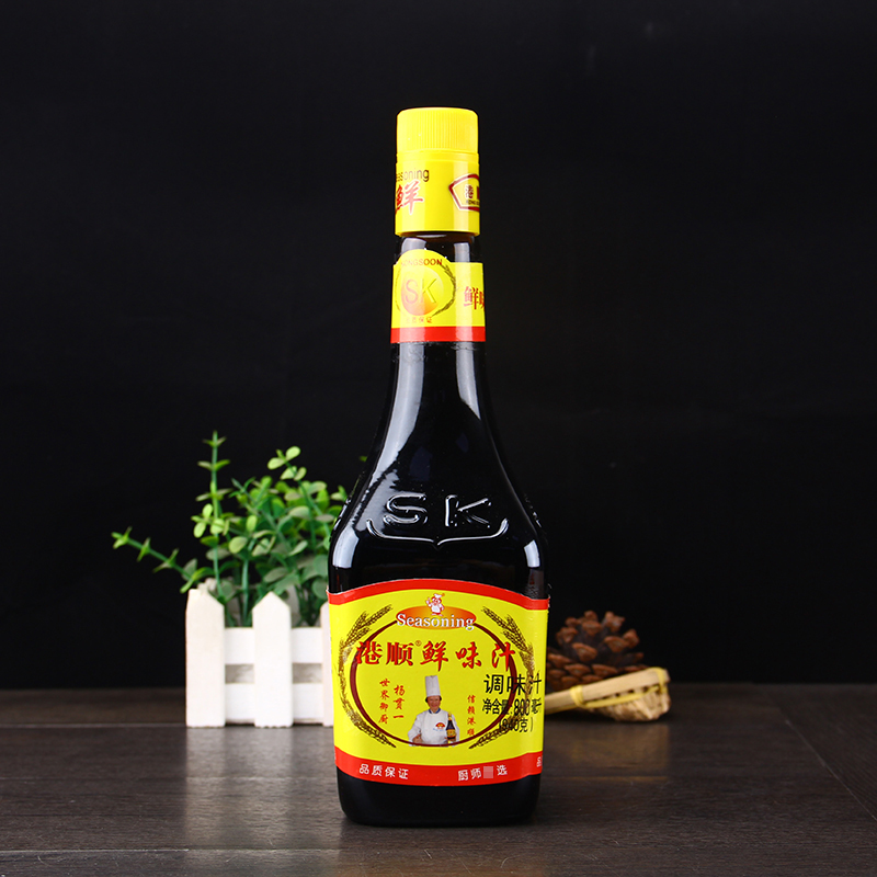 港顺鲜味汁800ml*6瓶 美极鲜味生抽酱油炒菜寿司凉拌调味料蘸料
