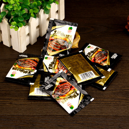 品高黑胡椒牛排酱20G*20小包 黑椒汁外卖家庭装牛排西餐厅调味料 - 图3
