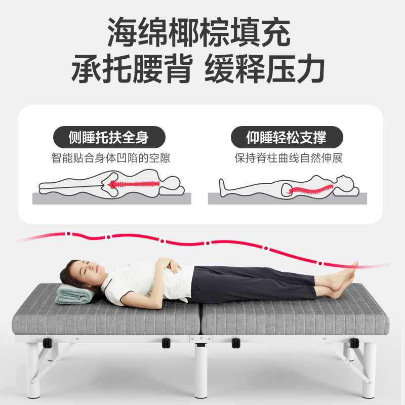 酒店加床折叠床家用成人单人拼床办公室午睡午休床简易临时陪护床_虎窝淘
