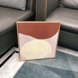 Morandi Color Декоративная живопись | Северная гостиная оранжевая масляная живопись.