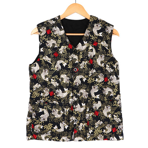 男士纯棉民族风手工棉花马甲成人秋冬季加厚保暖坎肩居家棉花背心 - 图2