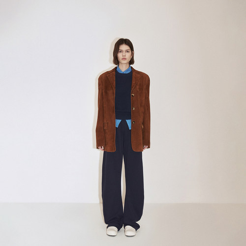 OCHIRLY欧时力 休闲卫裤萝卜裤香蕉裤女垂感阔腿直筒2024秋季新品 - 图0