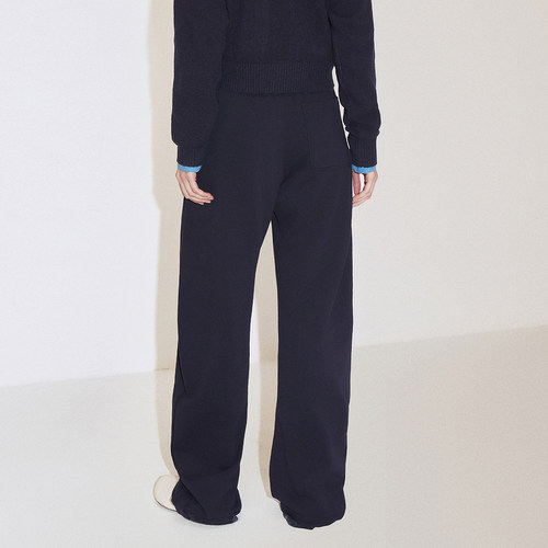 OCHIRLY欧时力 休闲卫裤萝卜裤香蕉裤女垂感阔腿直筒2024秋季新品 - 图1