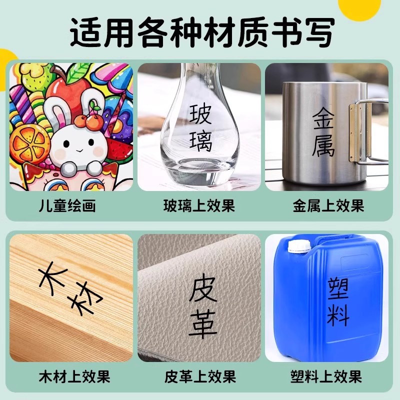 双头勾线笔防水美术专用儿童双头记号笔绘画描边马克笔不掉色学生 - 图3
