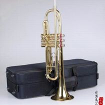 Shanghai Bailing small number M4015 drop B Lacquer Gold Brass Band Professional Playing Brass Instrument Yellow Trumpet