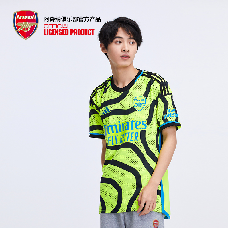 arsenal阿森纳旗舰店官方正品23/24赛季客场球迷版球衣HR6927 - 图0