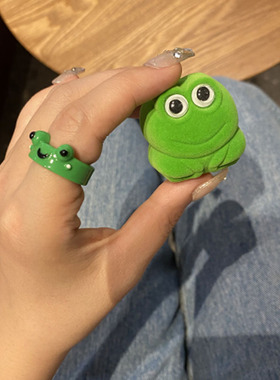 可爱卡通青蛙戒指闺蜜情侣情人节