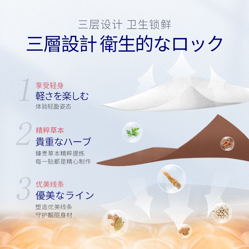 03贴肚子大腿草本能量艾草贴纤姿膜 仙缇医生医药艾灸/艾草/艾条/艾制品