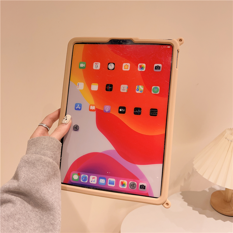 可爱卡通龅牙兔子带支架适用ipad10保护壳2022新款ipad5/6硅胶软壳pro防摔air5/4女款10.9苹果平板保护套11寸 - 图2