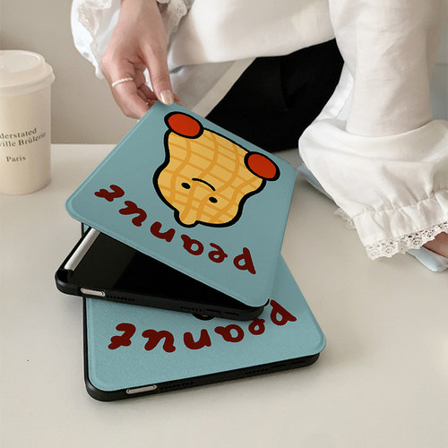 jellycat可爱花生360度旋转适用ipad11保护套air7/6新款ipad10带笔槽11寸防摔10.9苹果平板保护套mini7女款 - 图2