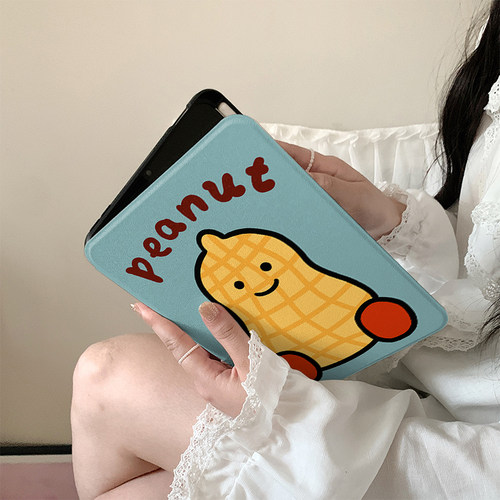 jellycat可爱花生360度旋转适用ipad11保护套air7/6新款ipad10带笔槽11寸防摔10.9苹果平板保护套mini7女款 - 图0