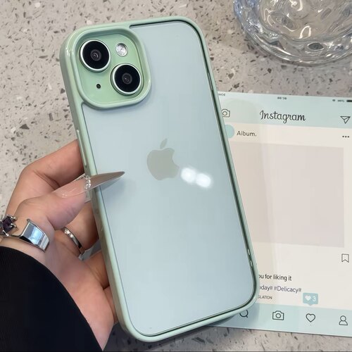 适用iphone17手机壳ins风小众高颜值简约透明软硅胶软边高级感适用苹果16iPhone15promax简约14/13保护套12 - 图1