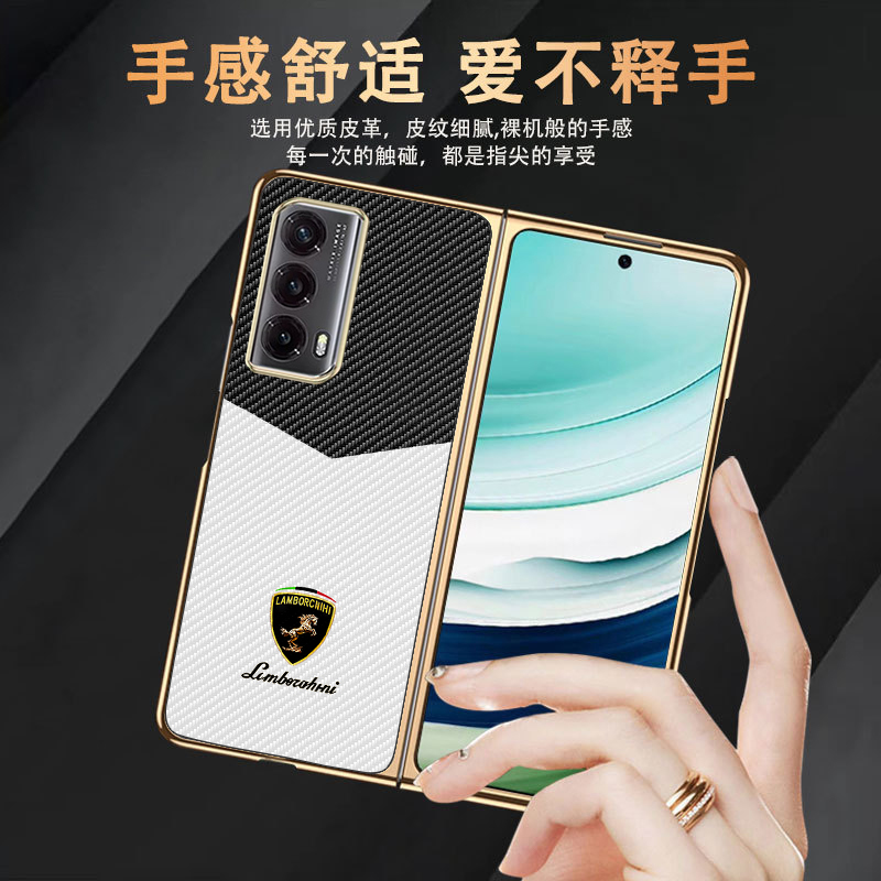 车标碳纤纹理适用于荣耀magicVS2手机壳新款皮套Magicv2 RSR保时捷保护套magciv2折叠屏超薄全包防摔高档男女 - 图0