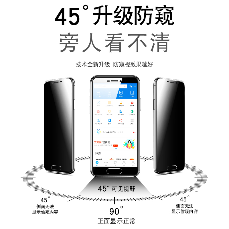 oppor9防窥化膜0pp0r9s前模OPPO欧普r9plus贴莫OPPOR9全屏poopr9splus防窥保护摸防偷看opoor9plus手机屏保莫 - 图1