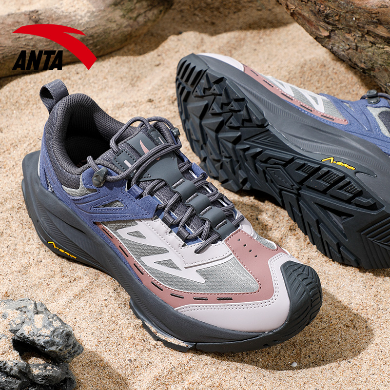 安踏探踪防泼水专业户外登山徒步鞋春秋新款男鞋耐磨越野跑步鞋子 - 图1