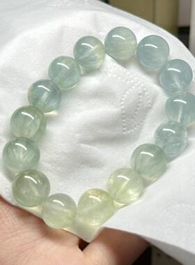 嫩绿蓝绿拉丝大葡萄手串女渐变色高级感幸运希望绿石榴石水晶礼物