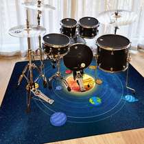 Rack Subdrum Ground Mat Anti-Slip Thickened Shock Absorbing Drum Blanket Electronic Drum Jazz Drum Cushion Ground Mat Home Soundproof Drum Blanket