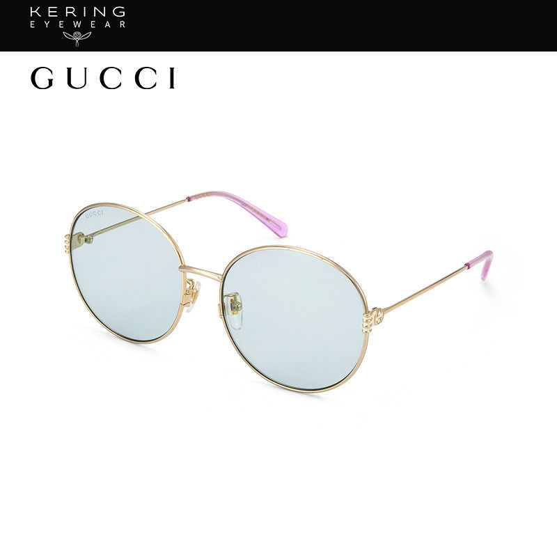 【新款】开云gucci金属圆形太阳镜 开云眼镜太阳眼镜