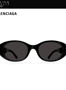 明星同款开云眼镜巴黎世家BALENCIAGA圆形防晒太阳镜墨镜BB0369SK