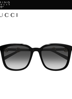 【2026新款】开云眼镜古驰GUCCI男女矩形玳瑁太阳镜墨镜GG2057SK