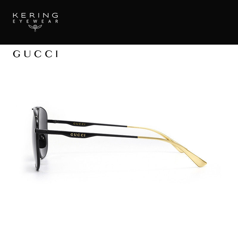 gucci飞行员偏光太阳墨镜开云眼镜 开云眼镜太阳眼镜