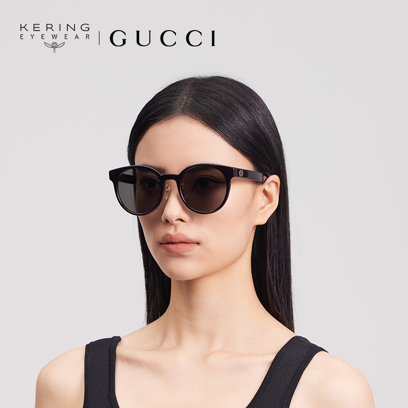 【新款】开云gucci板材圆形太阳镜 开云眼镜太阳眼镜