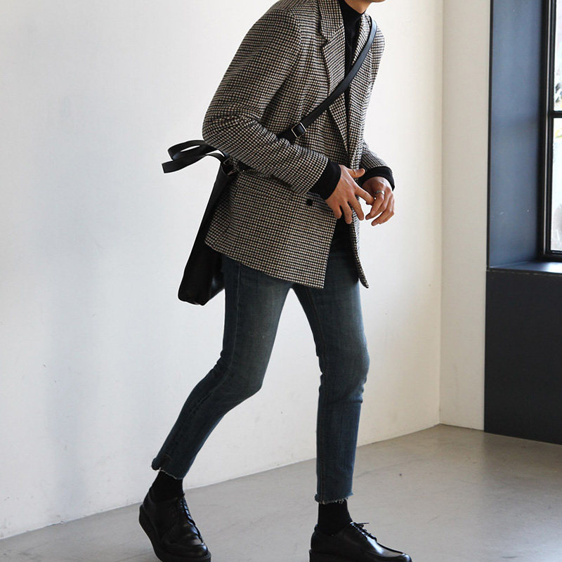  lausense男装毛呢大衣