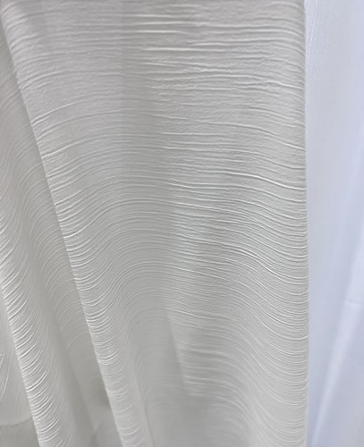 罗衣纱 定制纱帘小众压皱肌理纱帘透光不透人阳台卧室客厅飘窗 - 图2