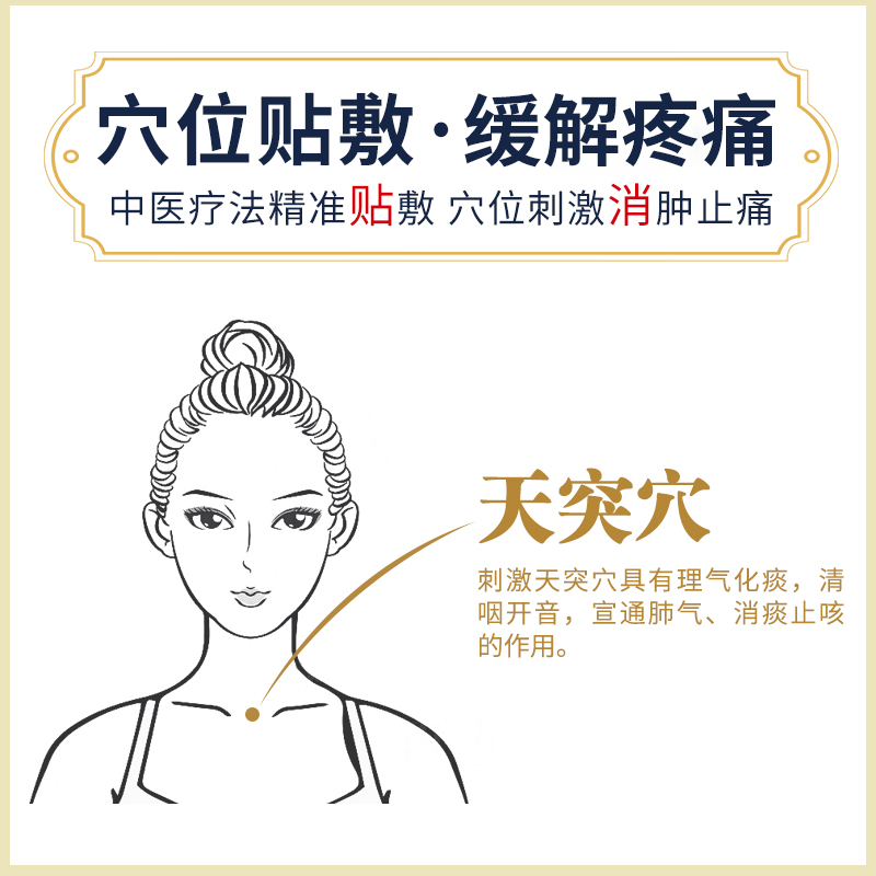 [祖医堂]咽扁康冷敷贴旗舰店 祖医堂石家庄膏药贴（器械）