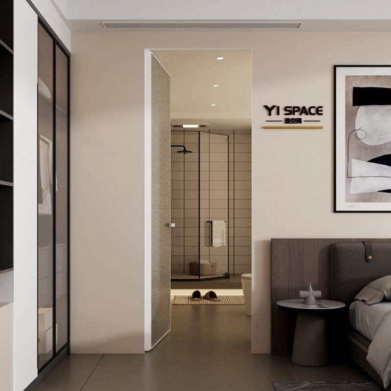 YISPACE 高端隐框玻璃门无框隐形门外平无框门轻奢极简化妆室门,淘宝优惠券,粉丝福利购,淘宝优惠卷