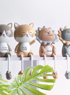 创意北欧吊脚娃娃小摆件客厅桌面儿童房间家居装饰品展柜可爱玩偶