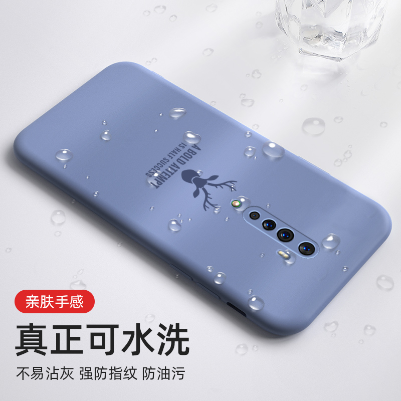 opporeno2手机壳PCKM00新款液态oppo reno2代硅胶软壳opopren02全包镜头pckmoo防摔手机套潮男女麋鹿网红外壳 - 图3