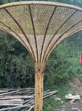 定制异形竹编竹房子竹屋竹建筑