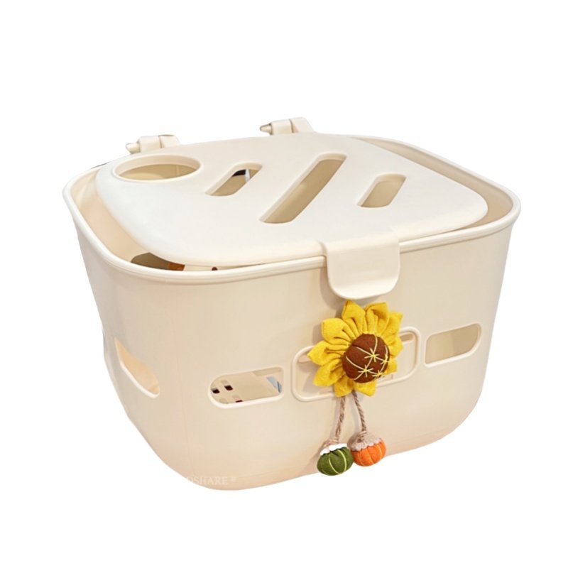 电动车后置车筐大容量收纳2025新款田园风电瓶车带盖雨衣置物神器,淘宝优惠券,粉丝福利购,淘宝优惠卷