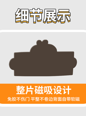 卧室门柜子装饰磁吸贴乔迁之喜冰箱贴入户门房间门贴门上装饰品